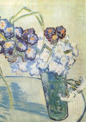 Still life:Glass with Carnations (nn04), Vincent Van Gogh
